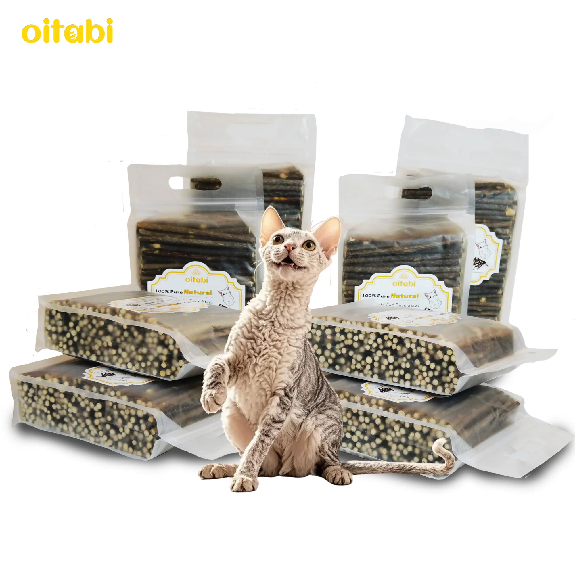 Oitabi 1950g Snacks Natural Matatabi Silvervine Sticks - Cleaning Teeth Molar Tools Kitten Cat Chew Toy 120mm X 3-6mm_voghion.com