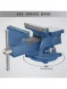 4 Inch Bench Vise Heavy Lock Down Duty Clamps Precision 4 Inch Jaw Width 360° Swivel Base CNC Vise Work Bench For Woodworking Mi 4