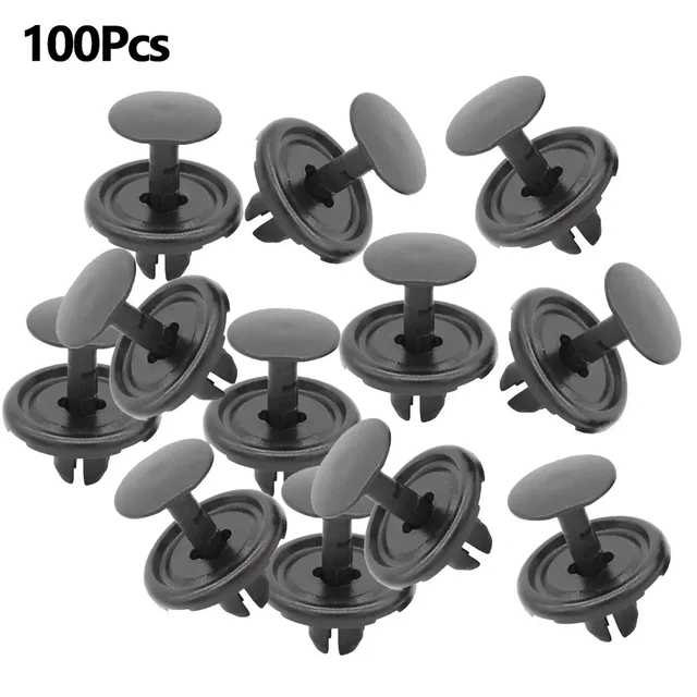 90467-07214 100 Pcs Nylon Clip Car Accessories 20mm X 9mm Black Nylon Fender Liner Retainer Fits Into 7mm Hole 5