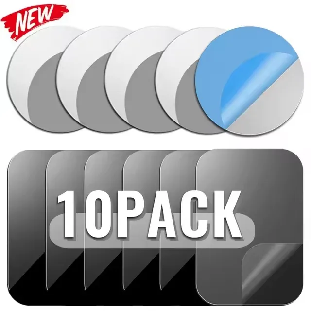 5/10PCS Magnetic Metal Plate Disk Car Phone Holder Stickers Magnetic Patch Sticker for Tablet Mobile Phone Car Stand Mount 1