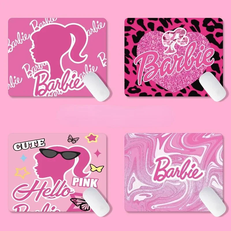 Barbie Mouse Pad Anime Cute Cartoon Sweet Girl Pink Office Play Game Tastiera Desk Pad Kawaii Creative Harajuku Y2K Style Nuovo