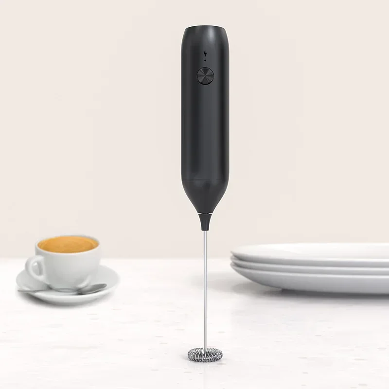 Milk Frother Electric Blender Handheld Mini Rechargeable Frother Wand for Coffee Beverage Blender, Cappuccino Frother Foam Maker 5