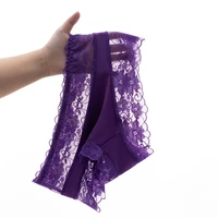 Culottes pour femmes TrowBridge en dentelle florale douce, sous-vêtements féminins tendance à motif léopard, lingerie ajourée, grande taille, PantyHot 5