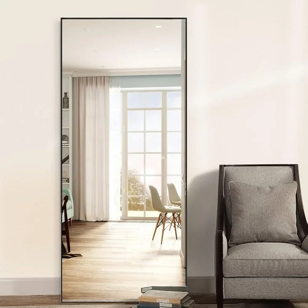 

extra-large floor-to-ceiling mirror with vertical full-length mirror and aluminum alloy frame for wall-mounted vanity mirror