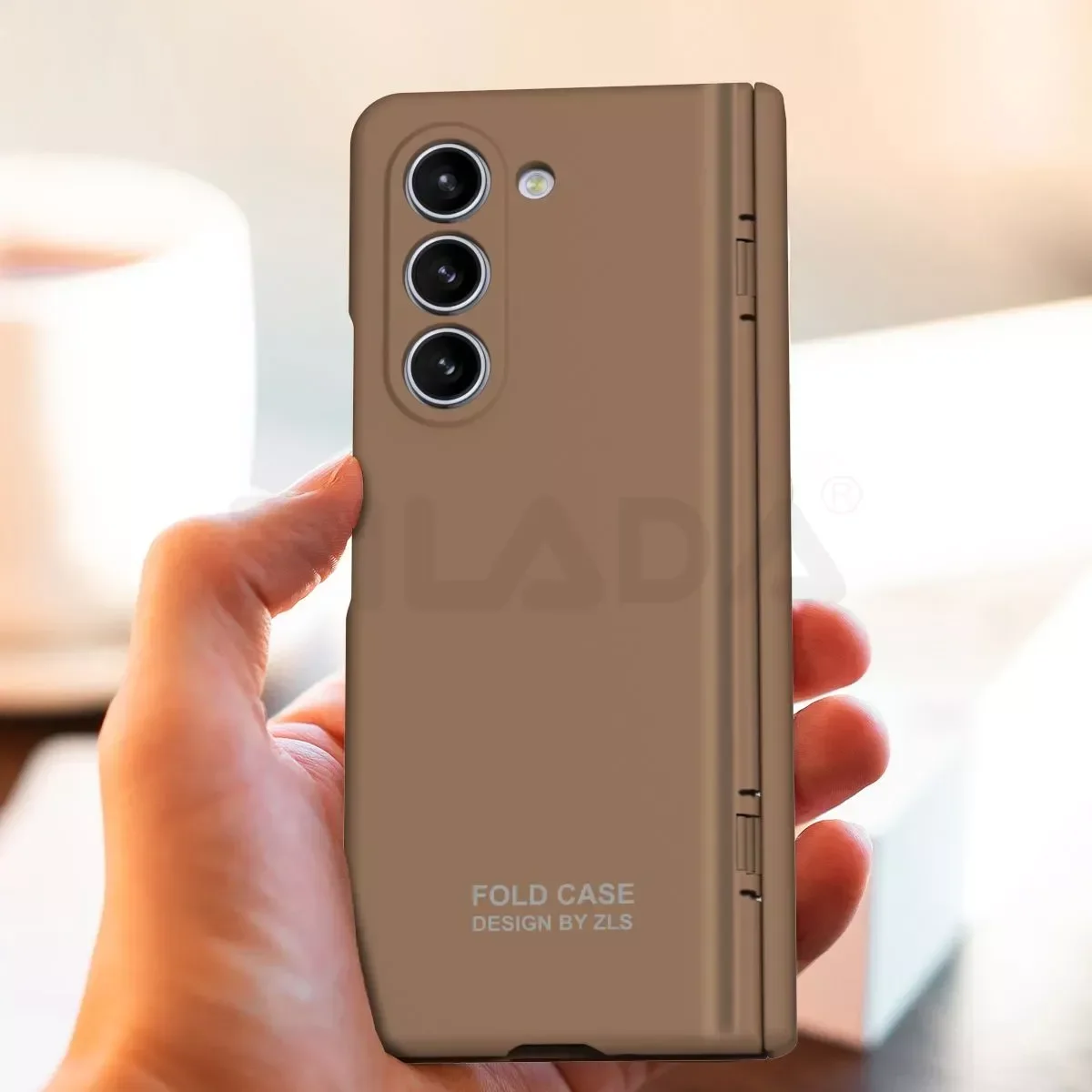 For Samsung Galaxy Z Fold 5 4 Case Tempered Film Skin-friendly Matte Folding Hinge Optional Pen Slot Protection Hard Back Cover