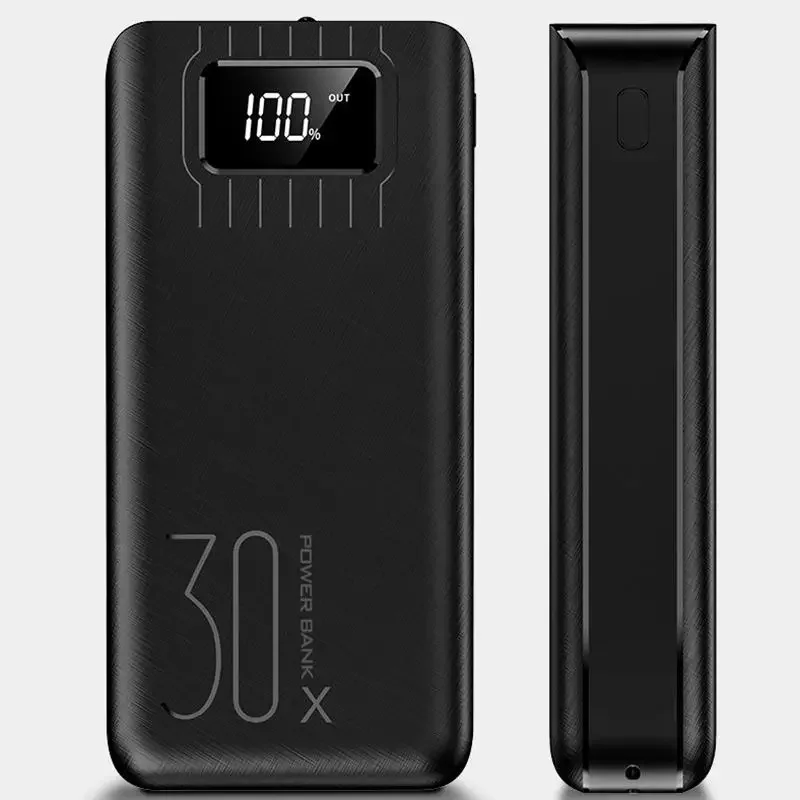 

Outdoor 30000mah LED Display Dual PD 18W Fast Charging PowerBank 30000 mAh Power Bank With Flashlight