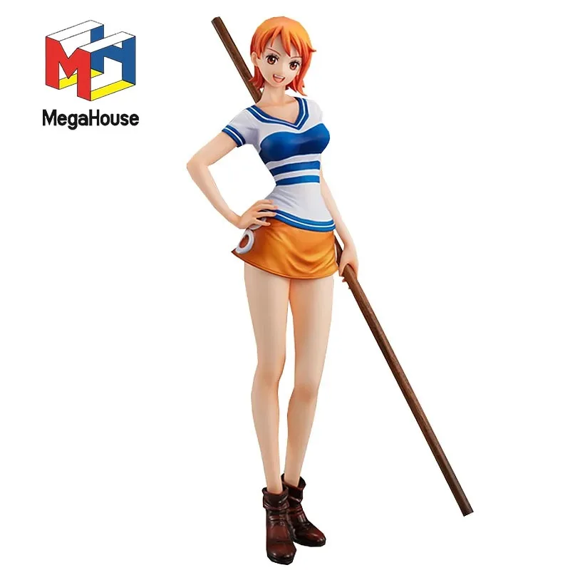 

In Stock Original Genuine ONE PIECE Nami 21cm Anime Figure MegaHouse Pop Playback Collectible Ornaments Boxed Brand Toy Gift