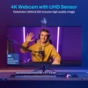 Webcam 4K Streaming Web Camera 1080P 60FPS USB Camera EMEET S600 Autofocus Living Stream Camera With Mics for Tiktok/YouTube 2