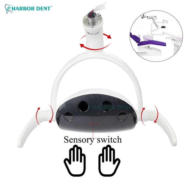 15W Super Bright LED Dental Oral Lamp Operation Light Shadowless Adjustable With Sensor Implant Implantology Dentist Clinic