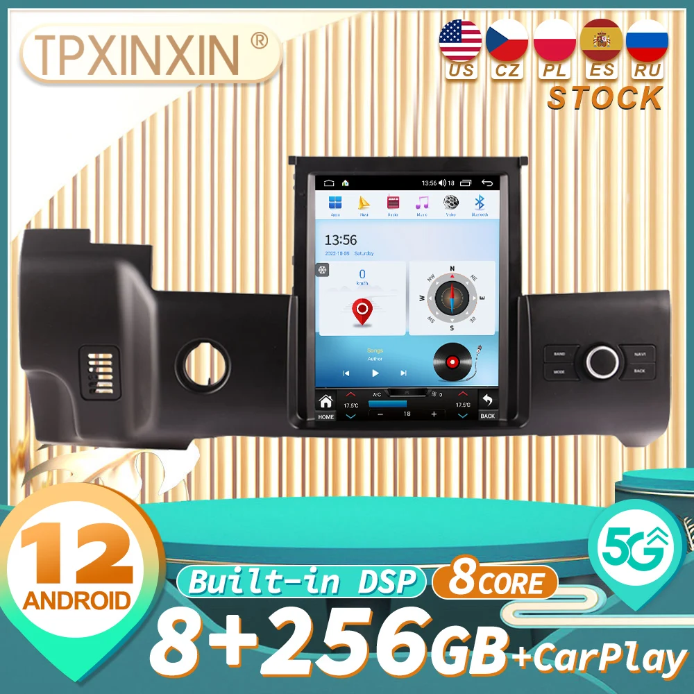 

For Range Rover 2010-2013 Car Multimedia Stereo Tesla Screen Android 12 Player Carplay GPS Navigation Head Unit DVD