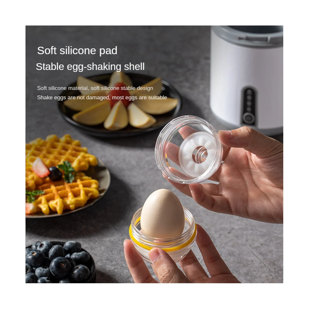 Electric Egg Beater Electric Egg Mixer Egg Shaker Golden Maker Automatic Mixing of White and Yolk Kitchen Supplies Homogenizer