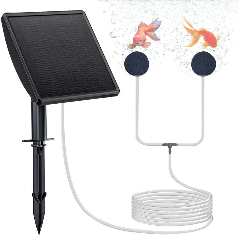Solar Oxygen Pump Power Storage Built-in 3.7v 2200mAh Lithium Battery Courtyard Fishbowl Outdoor Fishing Low Noise Aerator