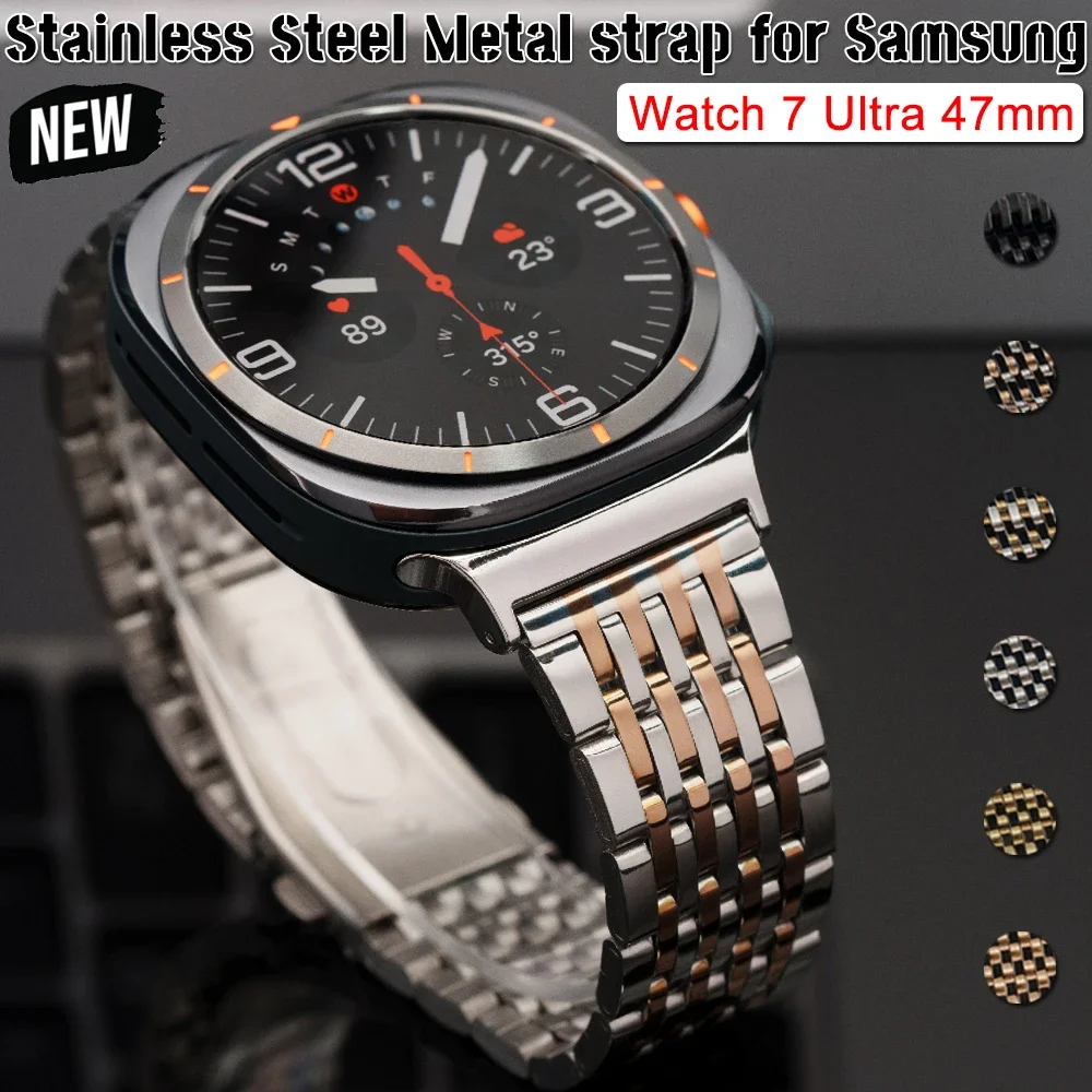 Quick Fit Stainless Steel Metal Band for Smartwatch - No Gap Bracelet Design