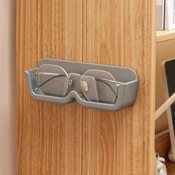 Wall-Mounted Sunglasses Display and Storage Cabinet (Gray)