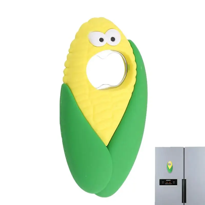 

Bottle Opener Magnet Three-dimensional Beer Bottle Opener Soft Glue Strong Magnetic Refrigerator Magnet Beer Opener Kitchen Tool