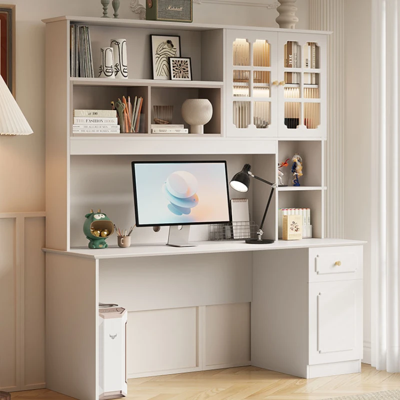 

Retro Desk and Bookshelf Integrated