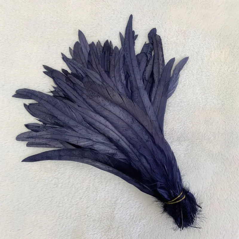 Natural Brown Rooster Tail Feather Accessories for DIY and Performance