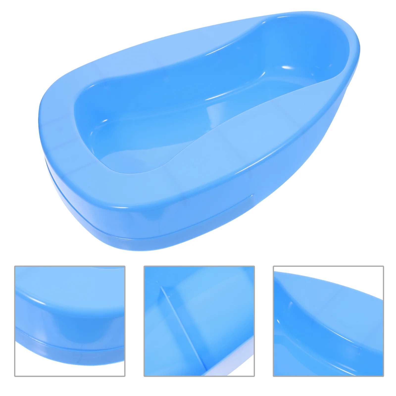 

Thicken Bed Pan Bedridden Paralyzed Elderly Care Bedpan Plastic Toilet Bowl (Blue)drop shipping