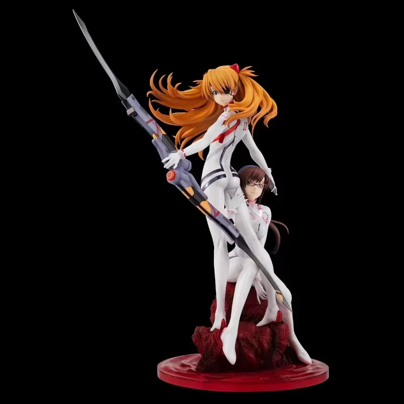 Action Figures Eva 27cm Asuka Mari Makinami Garage Kit Anime Bishoujo Model Double Character Peripheral Toy Statue Ornament Gift