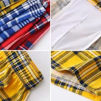 100% coton mode Boxer Shorts hommes sous-vêtements jeunesse respirant confortable ample caleçon classique Plaid flèche pantalon Homewear 6