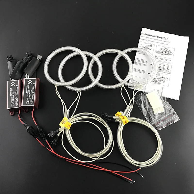 Kit Anelli Halo CCFL Per BMW E46 - Luci Angel Eyes Bianche, Facili Da Installare - Foto 14