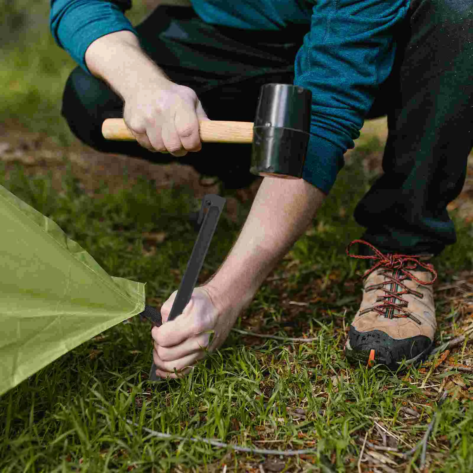 

10 Pcs Landscape Stakes Cloth Heavy Duty Tarp Edging Shaped Trampoline Landscaping