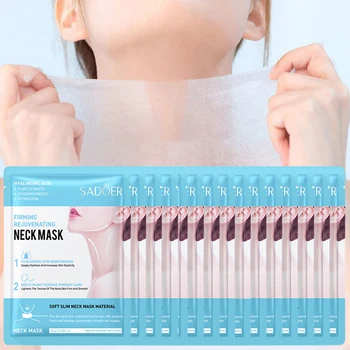10/20/30pcs SADOER Hyaluronic Acid Neck Mask Firming Whitening Anti-aging Anti Wrinkles Neck Masks Moisturizing Necks Skin Care