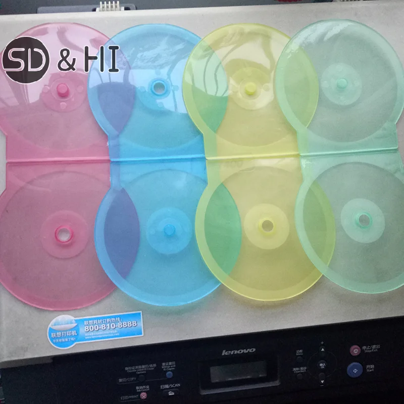 1PC Storage Box 12.5CM Transparent Plastic Round Disc Case CD Case Thickened CD DVD Disc Box