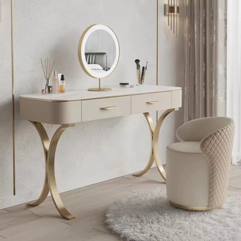 

Modern Luxury Dressing Table Nordic Chair Shelf Desk Dressing Table Cabinet Make Up Coiffeuse De Chambre Bedroom Furniture