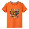 Sprunki print anime Short Tops 100%Cotton Cute Tees Sprunki t shirt for kids boy 10year pride tshirt y2k one piece girls clothes 2