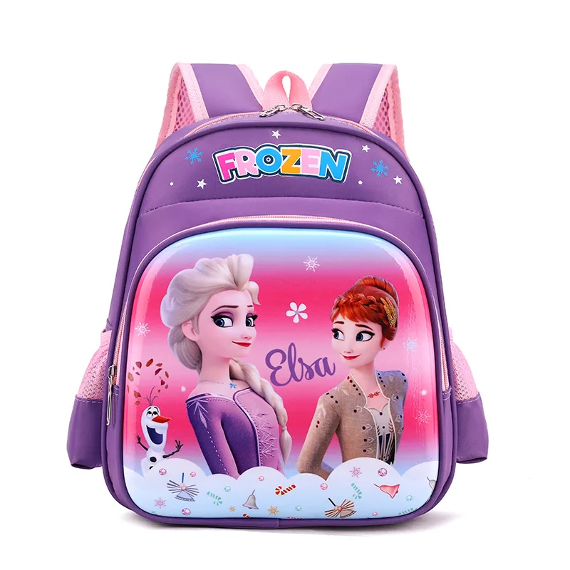 Disney Frozen Kindergarten Backpack For Boys Girls Spider Man Primary Student Shoulder Orthopedic Bag Age 3-8 Kids Gifts Mochila