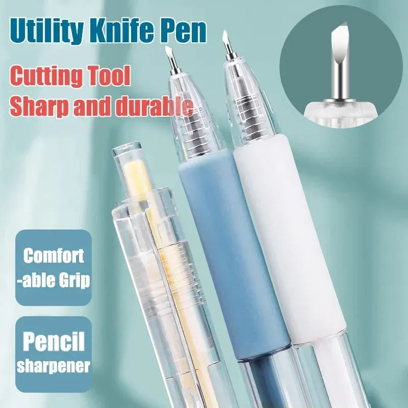 Utility Knife Art Pen Scrapbooking Craft Cutting Tool Sticker Paper Cut Express Box Cutter Stationery School Supplies