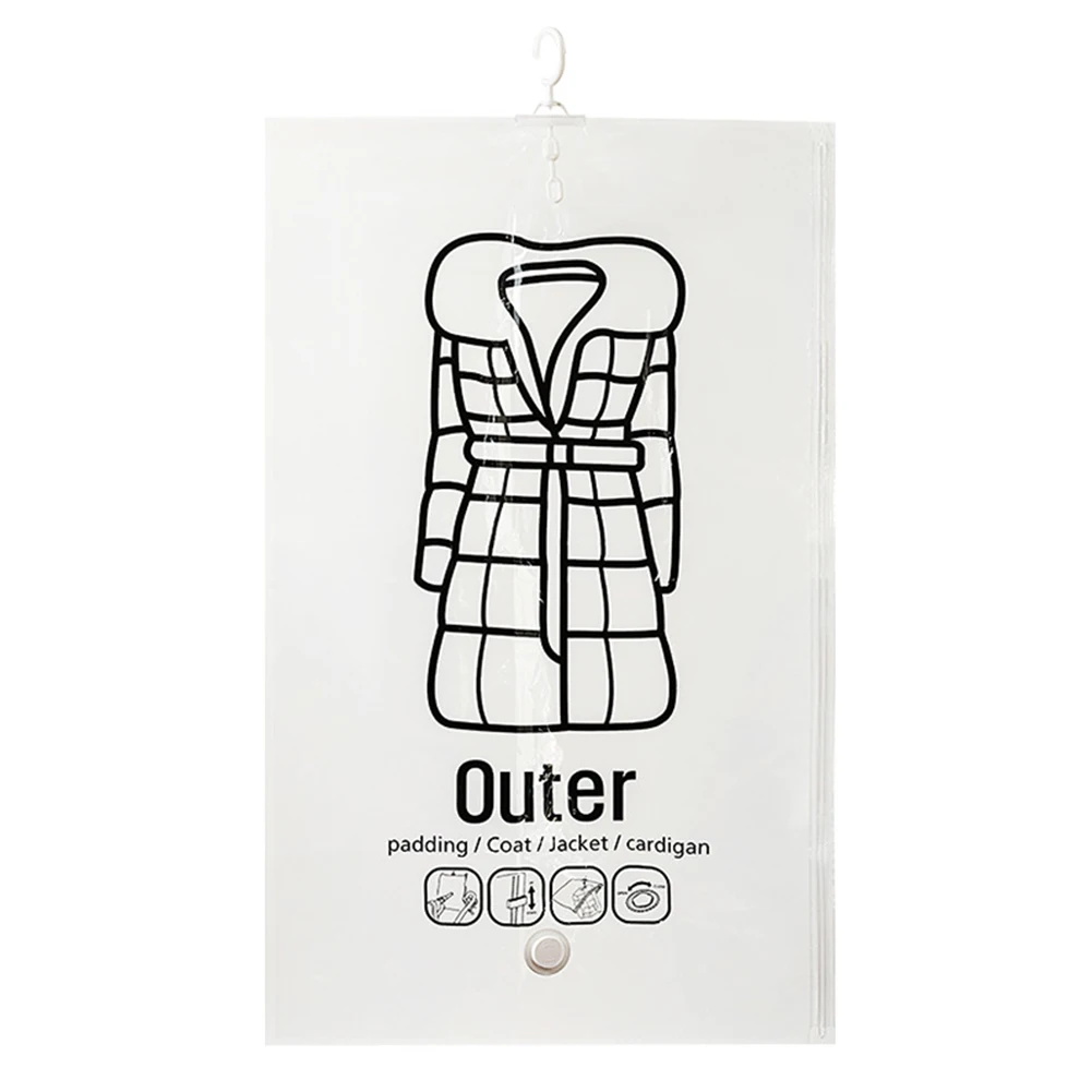 Hanging Squeezable Storage Bag Reusable Clothes Compression Storage Bag Dustproof for Clothes Down Overcoat 4