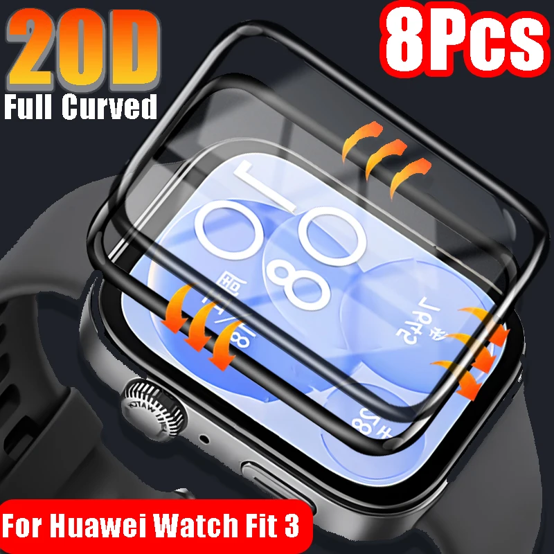 

1/3/5/8 шт., гидрогелевые Защитные пленки для часов Huawei Watch Fit 3