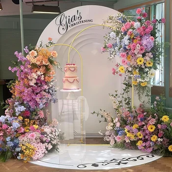Gold Metal Wedding Arch 2