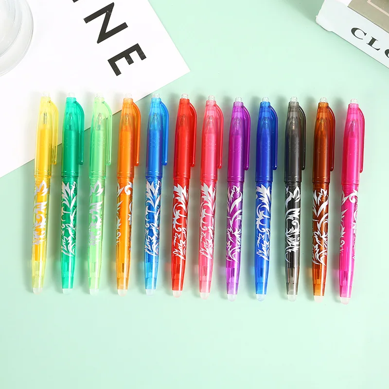 Erasable Pen Color 8/12 Color Boxed Erasable Word Pen Student Temperature-controlled Erasable Pen Office Stationery