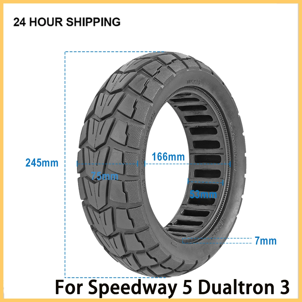 

10 Inch 10x2.75 Solid Tire 85/65-6.5 for Speedway 5 Dualtron 3 Electric Scooter Non-Pneumatic Tyre for Kugoo G-Booster G2 Pro