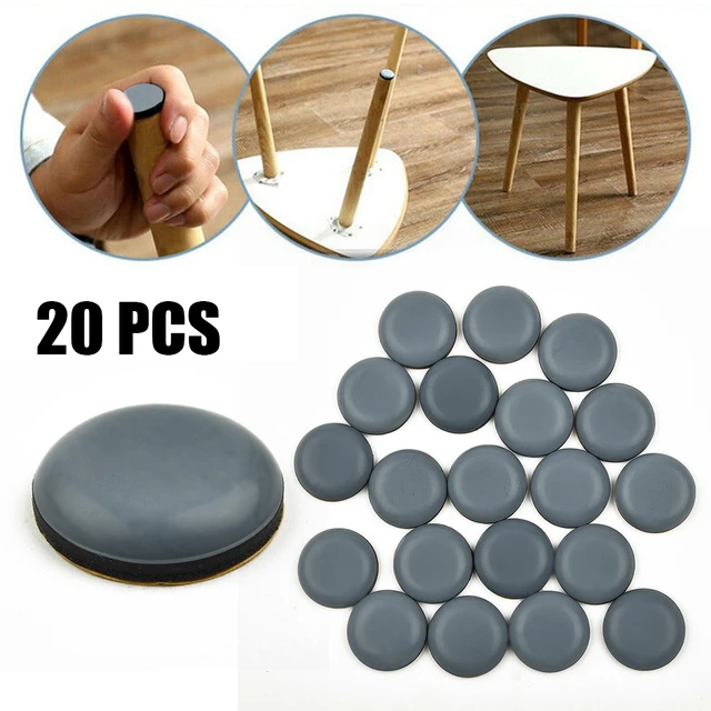 20pc Heavy Duty Furniture Feet Sliders Movers Bed Sofa Table Moving Gliders  Nail On Furniture Pads Non-slip Chair Leg Feet Pads