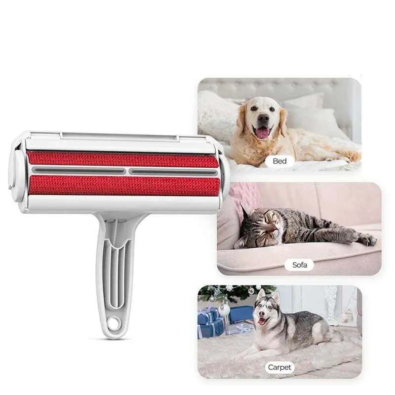 Pet Hair Remover Roller Pet Hair Remov Cleaning Removing Dog Cat Self Cleaning Lint Pet Hair Remover  One Hand Operate 3