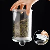 transparent Glass candy jar Storage tank Sealed tank Storage bottle Tea can Food container organizer Storage box Dried fruit box 3