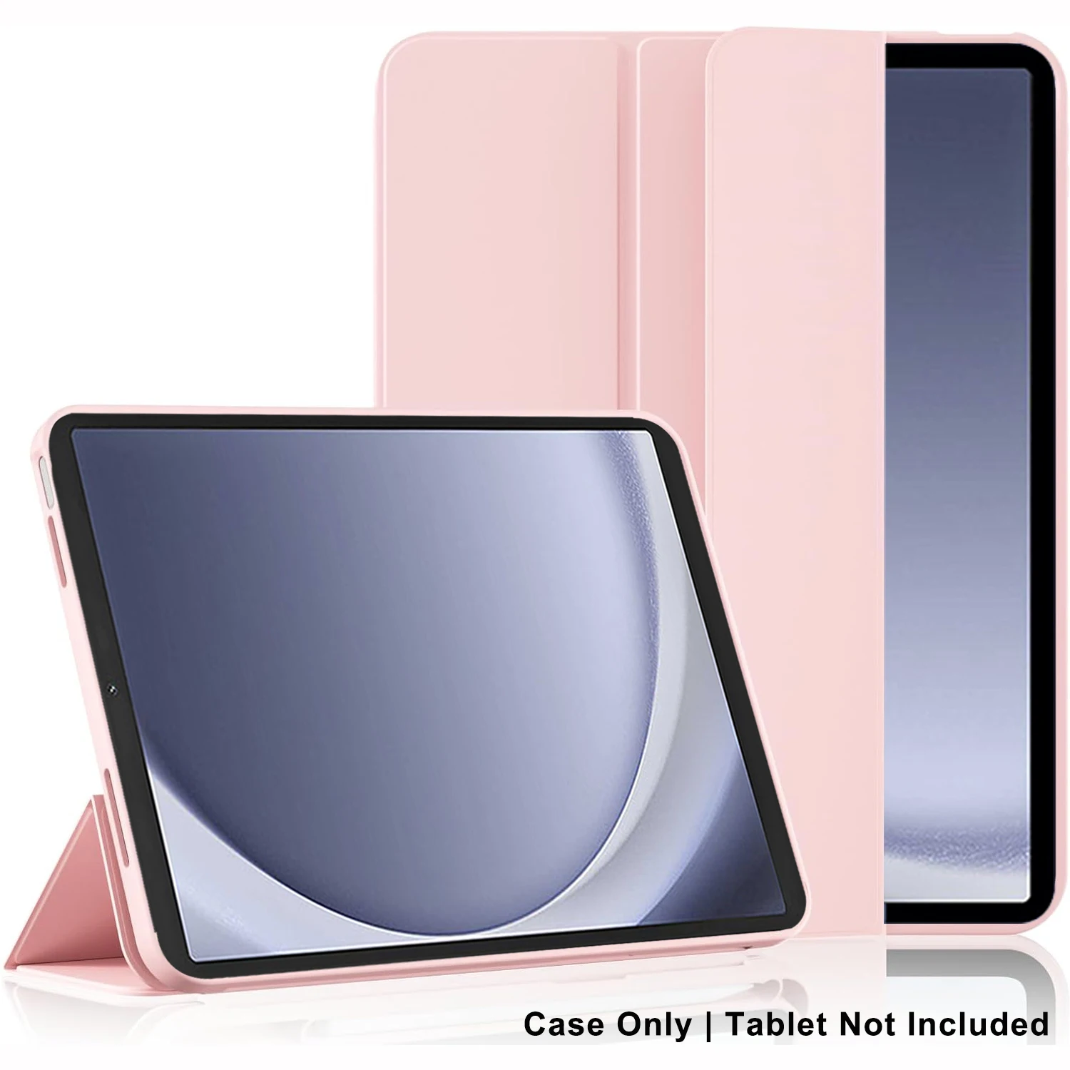 Premium Tri-Fold Flip Case - Magnetic Stand PU Leather Protective Cover