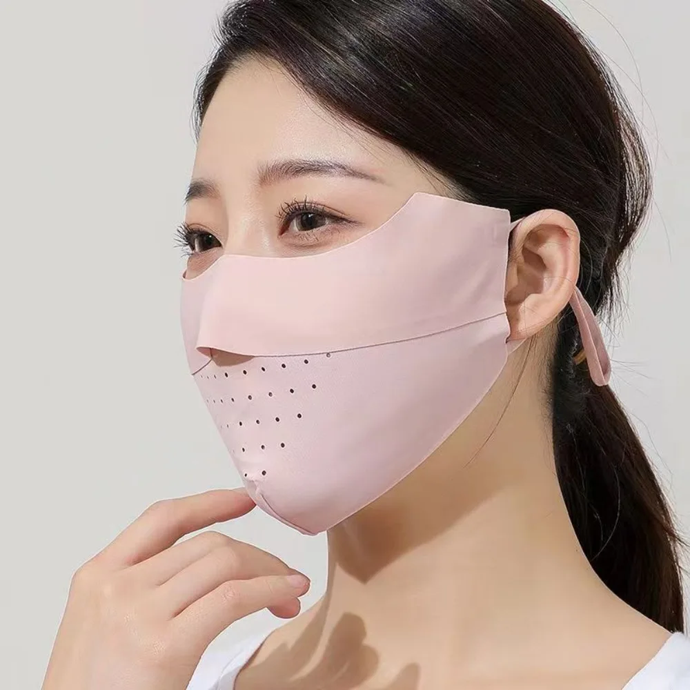 

Anti-UV Anti-dust Quick-drying Ice Silk Summer Driving Masks Sunscreen Mask Ice Silk Face Protection Face Mask Face Cover