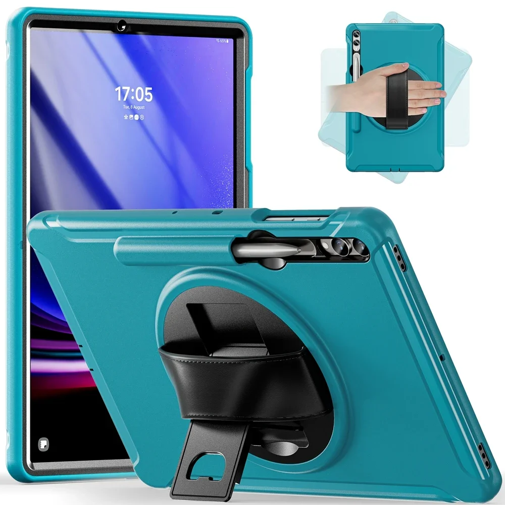Kids Safe Shockproof Tablet Cover with Hand Strap and Stand - 12.4 inch