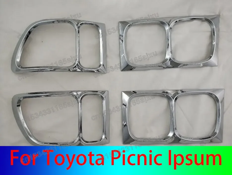 

ABS Chrome plated Rear Light Lamp Cover Trim Tail Light Cover 4pcs For Toyota Picnic Ipsum 1995-1997