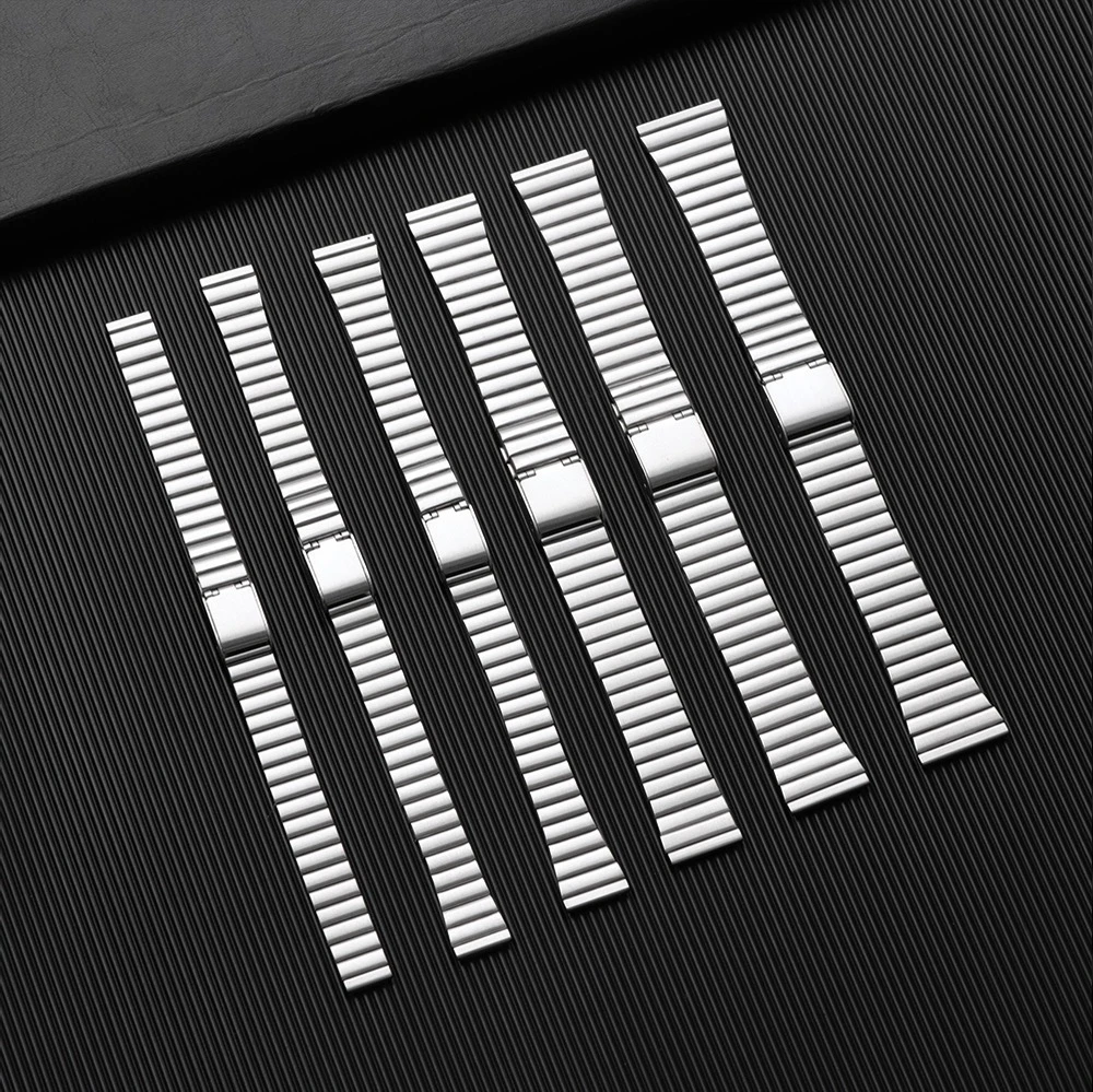 Stainless Steel Watch Band - Elegant Metal Strap in Multiple Sizes