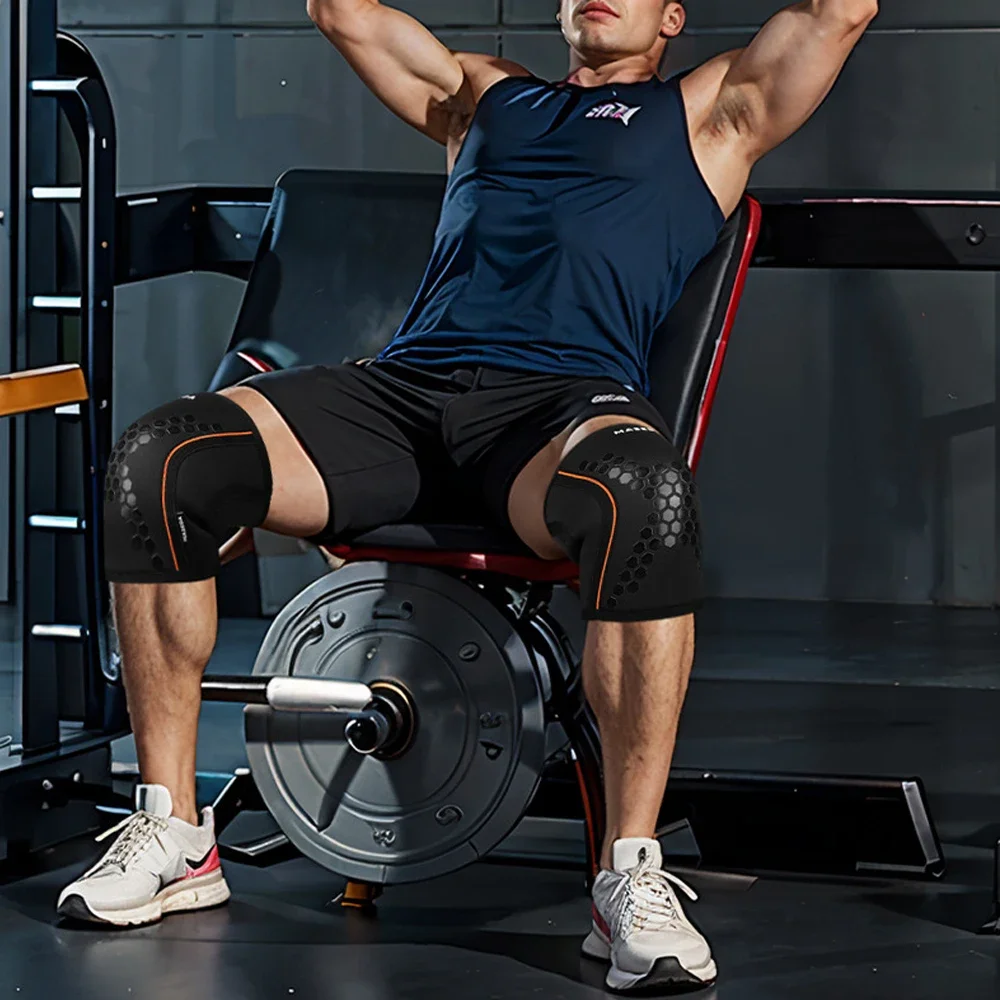 1PCS 7mm Knee Sleeves for Weightlifting & Powerlifting, High-Performance Knee Compression Support for Squats, Weight Lifting