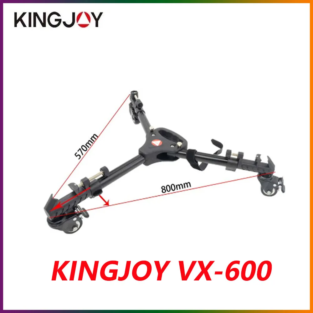 

Штатив для фотоаппарата KINGJOY с колесиками и регулируемыми гибкими ножками