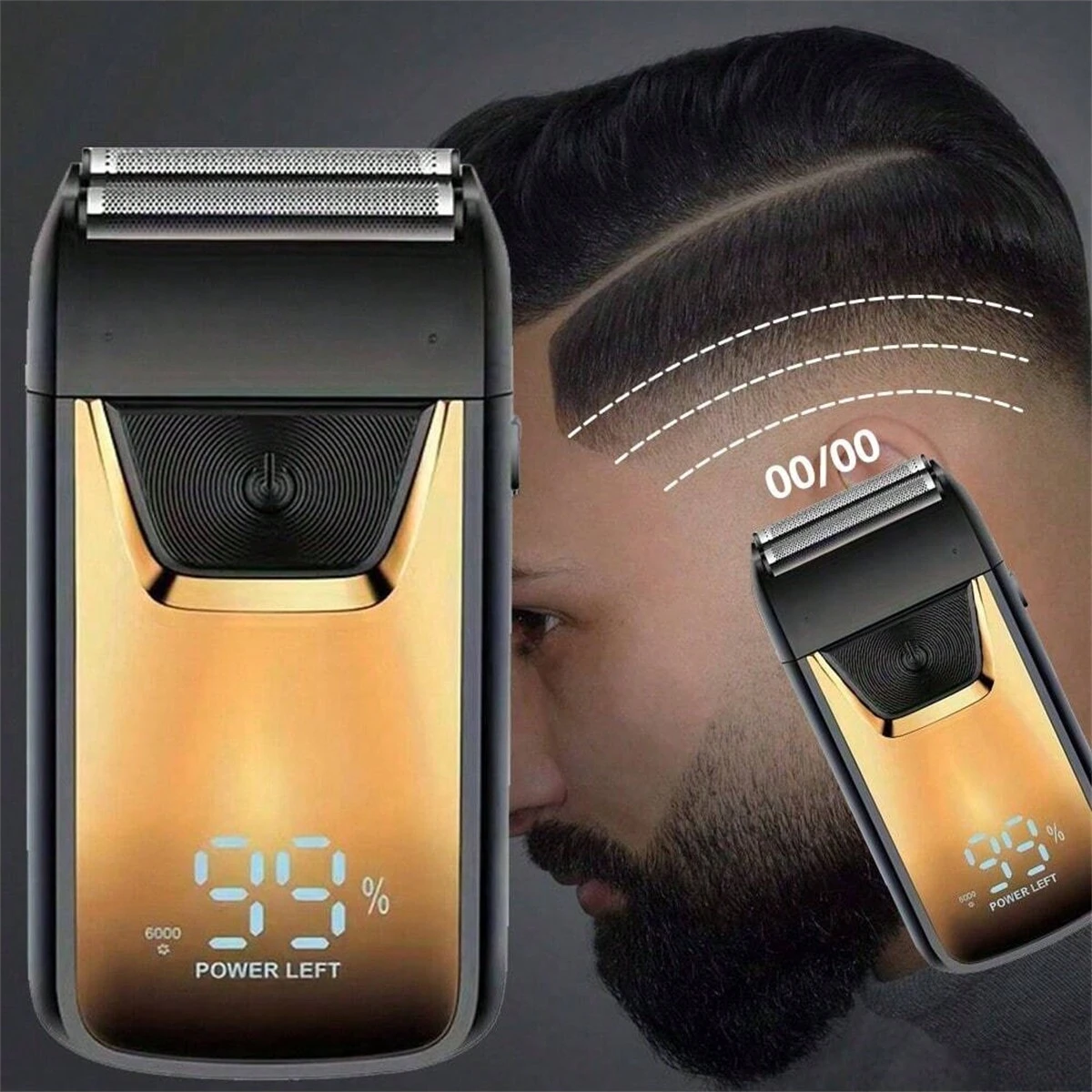 Rechargeable Electric Shaver Razor For Men Close Bald Head