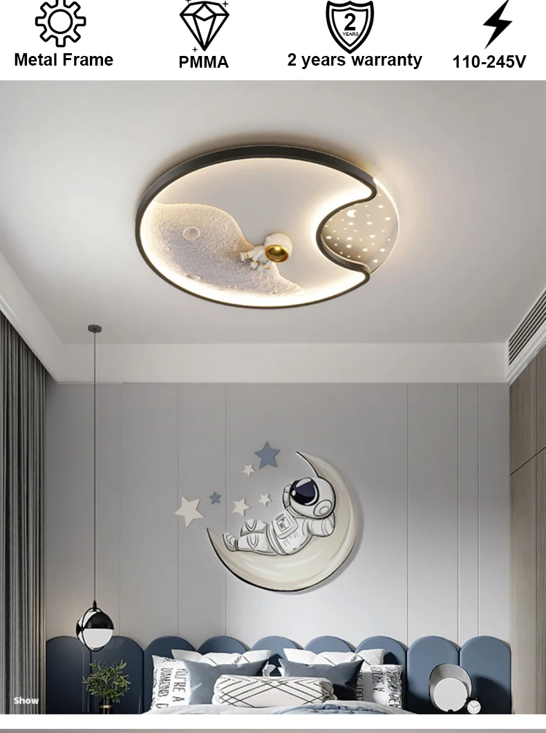 Modern Astronaut LED Ceiling Lamp Image 2