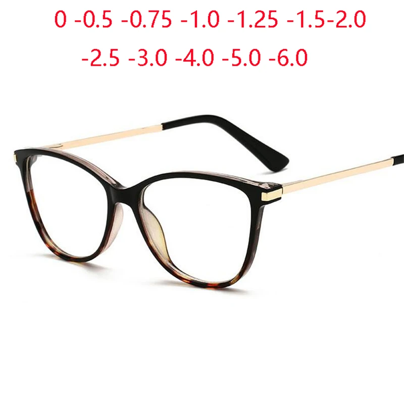 Gafas De Miop a Con Ojos De Gato Para Mujer Anteojos Con Dioptr as De 